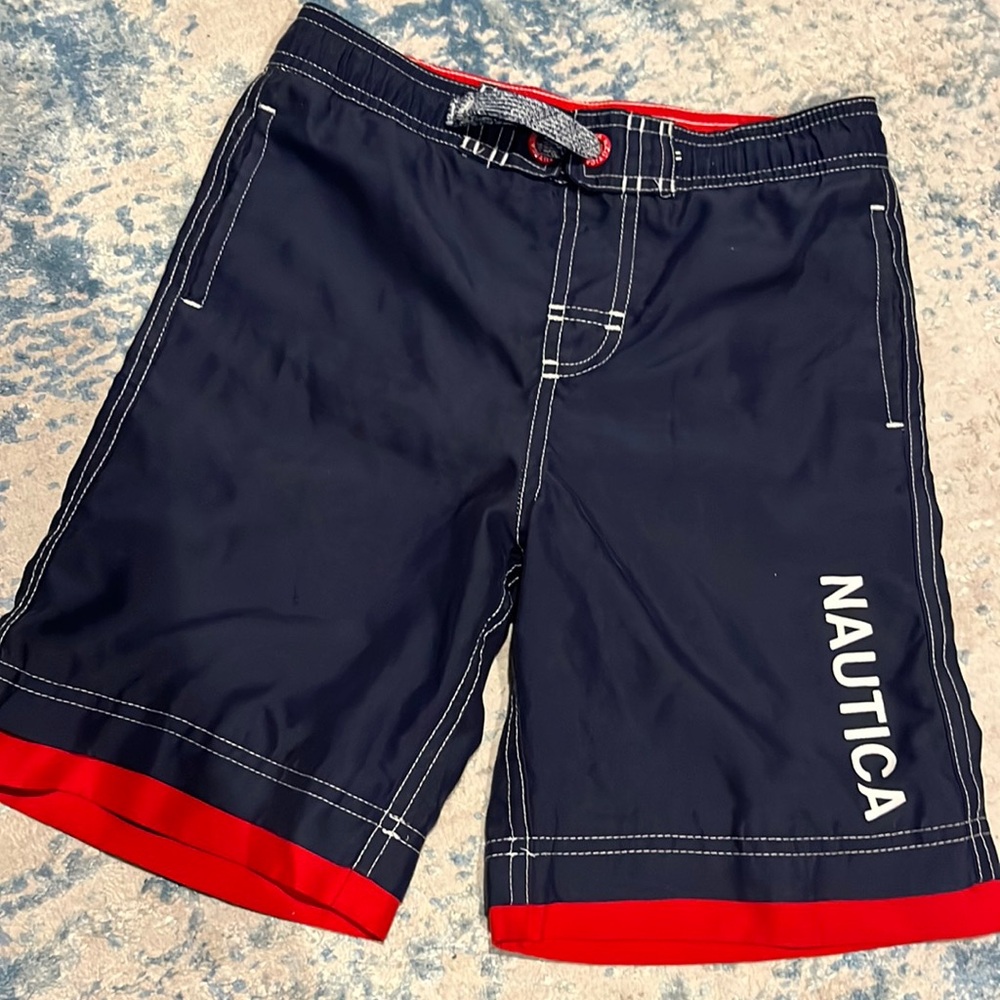 Nautica boys swim trunks size 7X